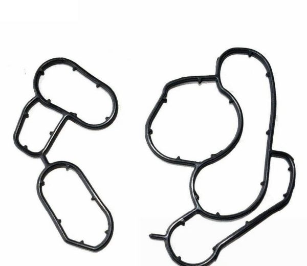 NEW GENUINE BMW PETROL 4 CYLINDER OIL COOLER SEAL GASKET EU ONLY SET PAIR