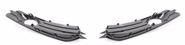 NEW GENUINE AUDI A3 09-13 N/S LEFT O/S RIGHT BUMPER FOG LIGHT CHROME GRILL SET - Image 2