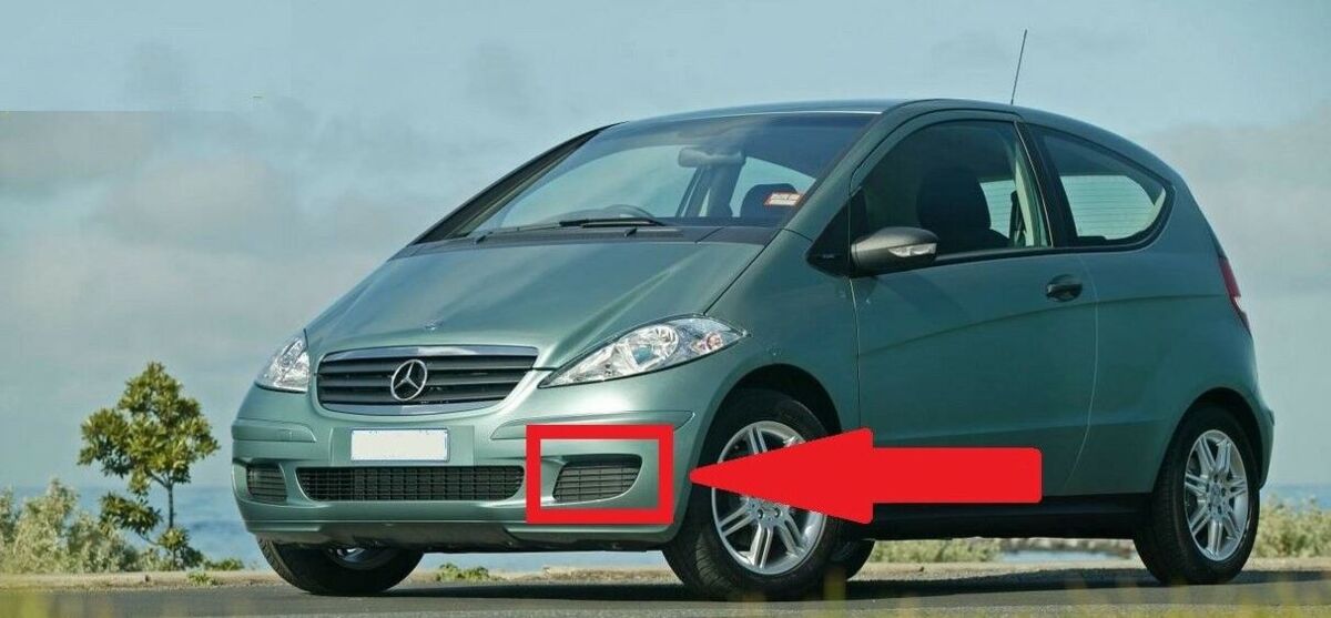 NEW GENUINE MERCEDES BENZ MB A CLASS W169 FRONT BUMPER LEFT FOG LAMP GRILLE A1698850122 - Image 3