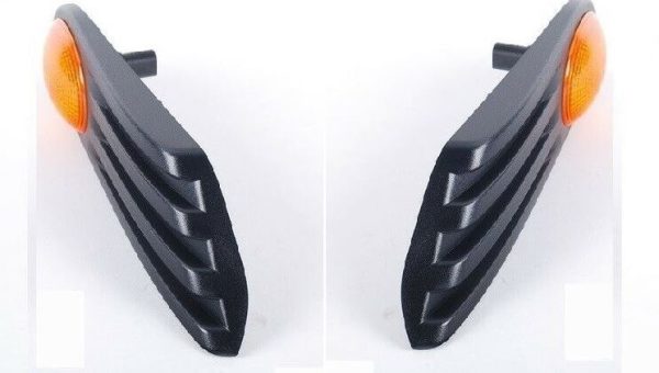 MINI NEW GENUINE R55 R56 R57 SIDE TURN SIGNAL WITH GRILLE YELLOW AMBER SET - Image 4