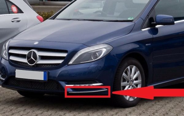 NEW GENUINE MERCEDES BENZ MB B CLASS W246 FRONT BUMPER LEFT CHROME MOLDING TRIM - Image 3