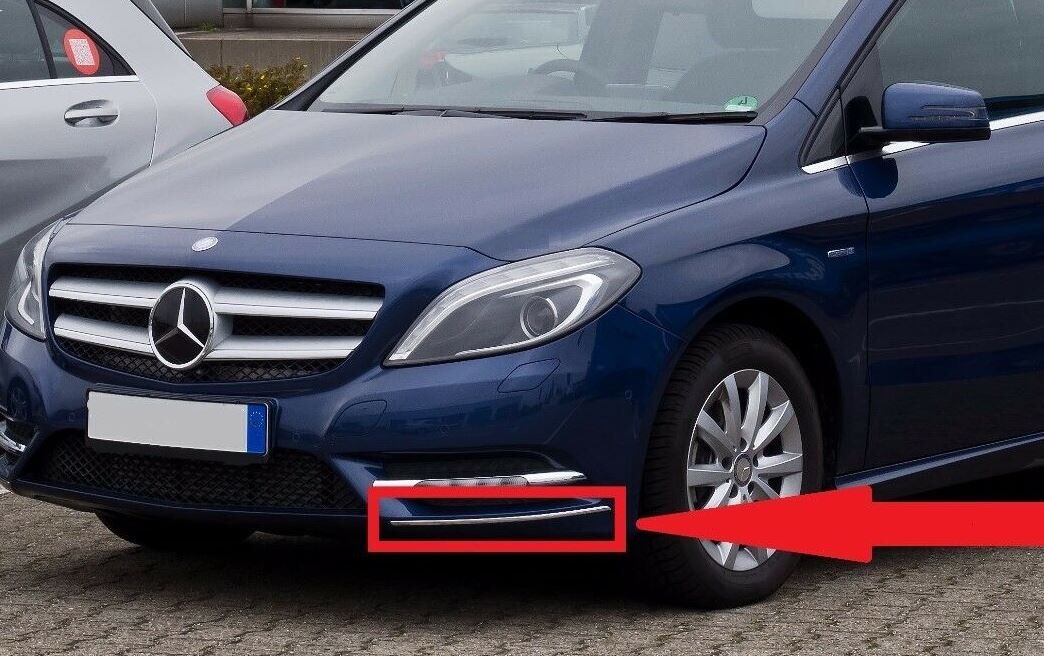 NEW GENUINE MERCEDES BENZ MB B CLASS W246 FRONT BUMPER LEFT CHROME MOLDING TRIM - Image 3