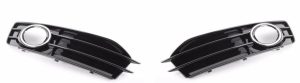 NEW GENUINE AUDI A3 09-13 N/S LEFT O/S RIGHT BUMPER FOG LIGHT CHROME GRILL SET