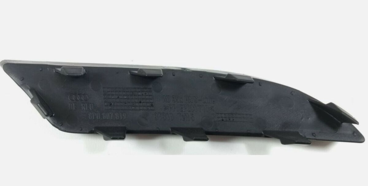 NEW GENUINE AUDI A3 8P Left Rear Single Pipe Exhaust Bumper Trim 8P080781901C - Image 2