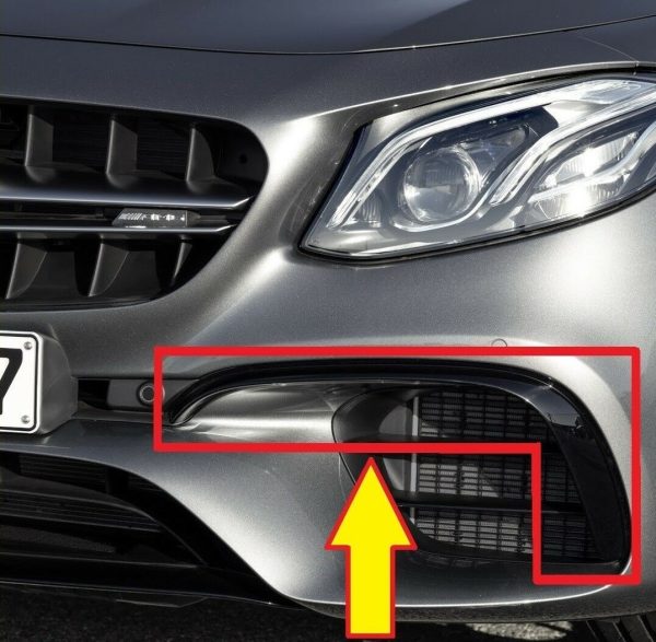 NEW GENUINE MERCEDES BENZ MB E W213 E63 S AMG FRONT BUMPER LOWER FLAP LEFT N/S A2138859300 - Image 2