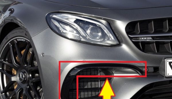 NEW GENUINE MERCEDES BENZ MB E W213 E63 S AMG FRONT BUMPER LOWER FLAP RIGHT O/S A2138859400 - Image 2