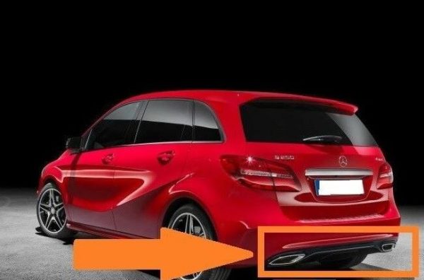 NEW GENUINE MERCEDES BENZ MB B CLASS W246 REAR BUMPER AMG STYLE BOTTOM TRIM - Image 3