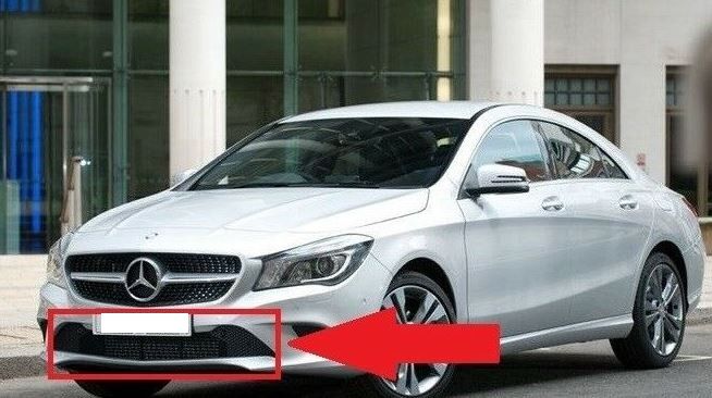NEW GENUINE MERCEDES BENZ MB CLA CLASS W117 FRONT BUMPER LOWER GRILL A1178850022 - Image 3
