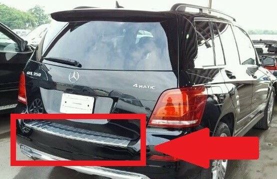 NEW GENUINE MERCEDES MB X204 GLK 4MATIC REAR TRUNK CHROME FOOTPLATE A2048850411 - Image 3