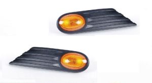 MINI NEW GENUINE R55 R56 R57 SIDE TURN SIGNAL WITH GRILLE YELLOW AMBER SET