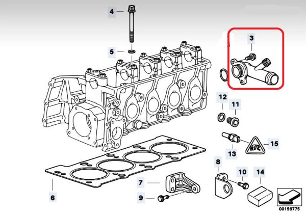BMW GENUINE 3 E46 Z3 SERIES PETROL ENGINE MOUNTING FLANGE CONNECTOR 11531708808 - Image 2