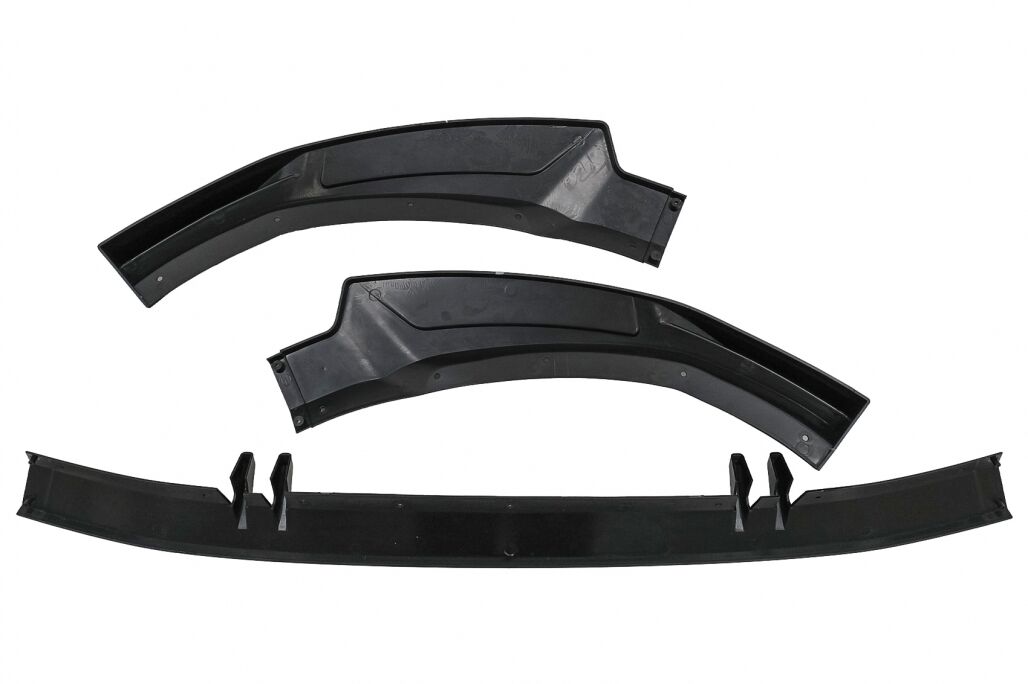 Front Bumper Add-On Spoiler Lip suitable for Audi A4 B9 Second Facelift S-Line (2020-up) Piano Black - Image 8