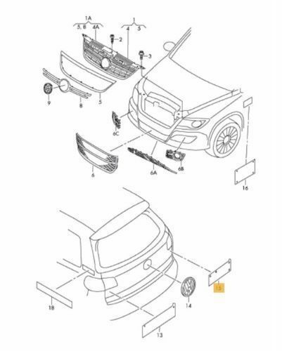 NEW GENUINE VW CADDY EOS GOLF PASSAT SHARAN REAR 2.0TDI LETTERING BADGE EMBLEM 3B0853675AQ739 - Image 2