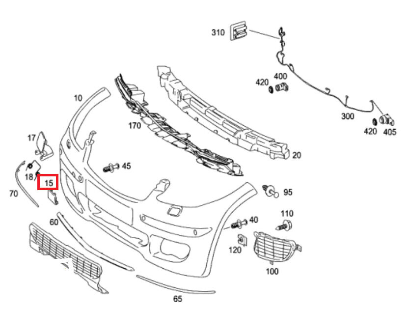 NEW GENUINE MERCEDES BENZ MB A CLASS W169 FRONT TOWING EYE COVER PRIMED A16988505819999 - Image 2