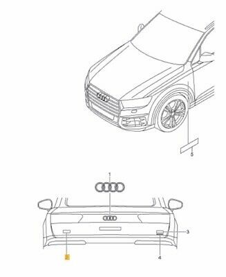 NEW GENUINE AUDI Q5 2012-2016 REAR TRUNK SQ5 LETTERING BADGE EMBLEM 8R08537352ZZ - Image 2