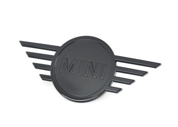 NEW GENUINE MINI COOPER F55 F56 F57 FRONT PIANO BLACK WING BADGE 51142465241 - Image 5