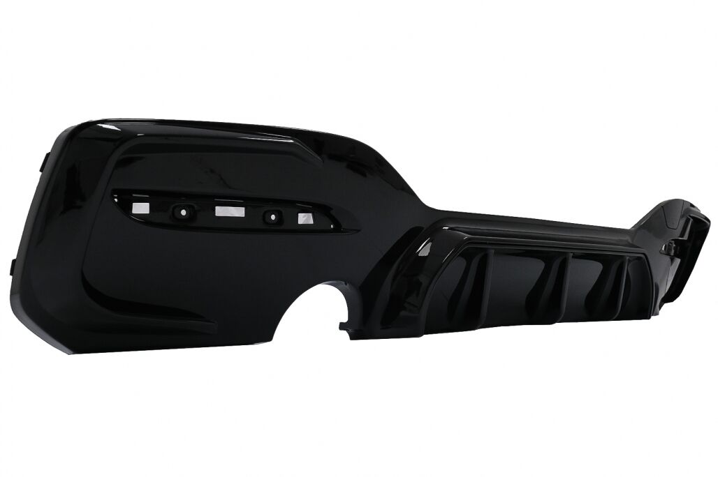 Rear Bumper Spoiler Valance Diffuser Twin Outlet Single suitable for BMW 1 Series F20 F21 LCI (2015-2019) Piano Black - Image 7