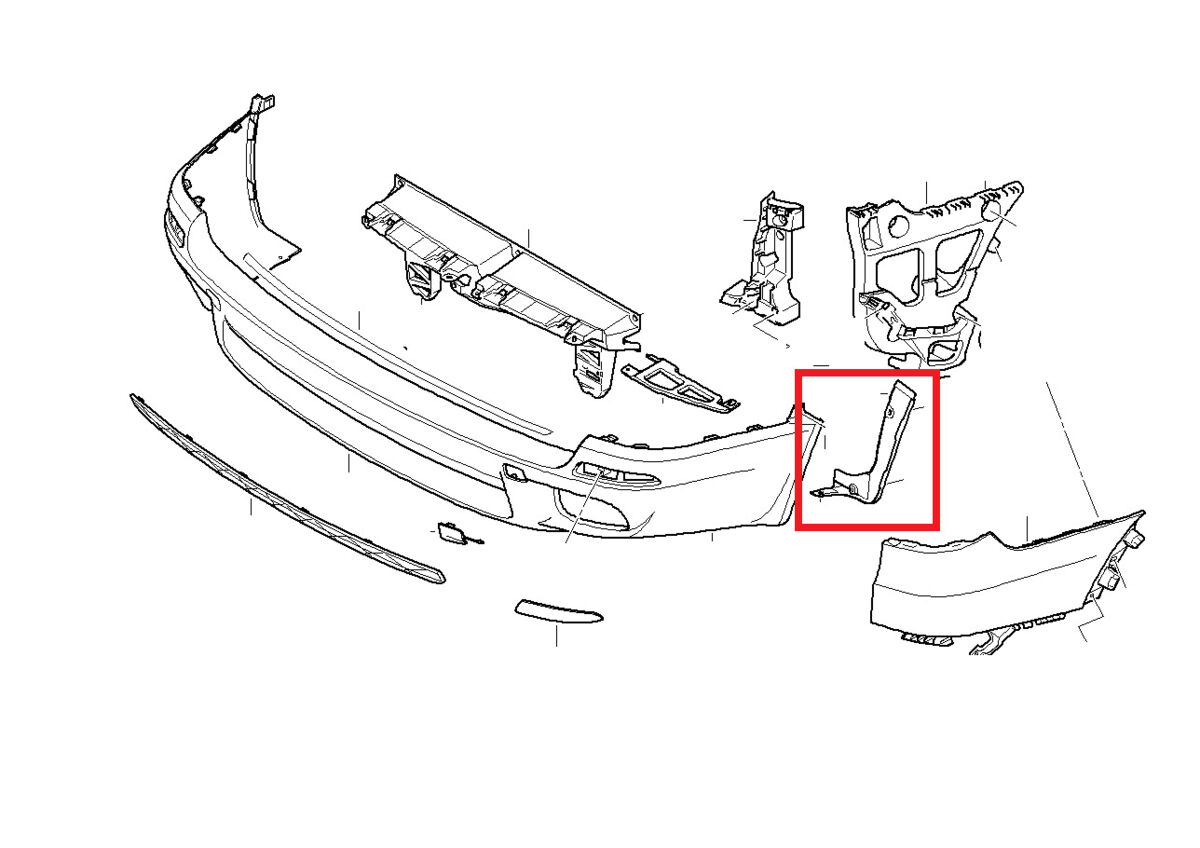 BMW NEW GENUINE X5 SERIES E70 M WHEEL HOUSING EXTENSION PRIMED RIGHT O/S 51128037284 - Image 2