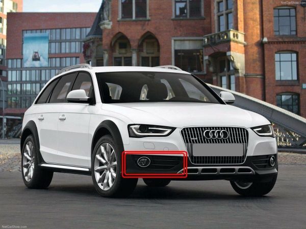 AUDI GENUINE A4 B8 ALLROAD 10-15 BUMPER O/S RIGHT FOG LIGHT GRILL 8K0807682H01C - Image 3