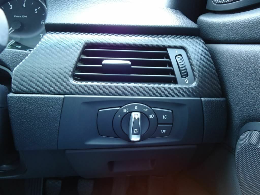 BMW NEW GENUINE 3 E92 E93 E90 E91 DASH HEADLIGHT SWITCH BLACK TRIM RHD 61316938703 - Image 2