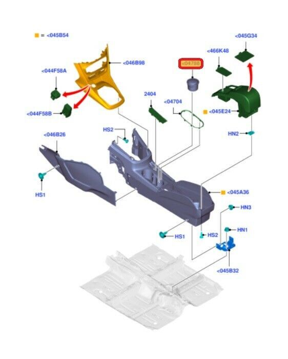 NEW GENUINE FORD CENTER CONSOLE INSERT CUP HOLDER ASHTRAY 1757030 - Image 2
