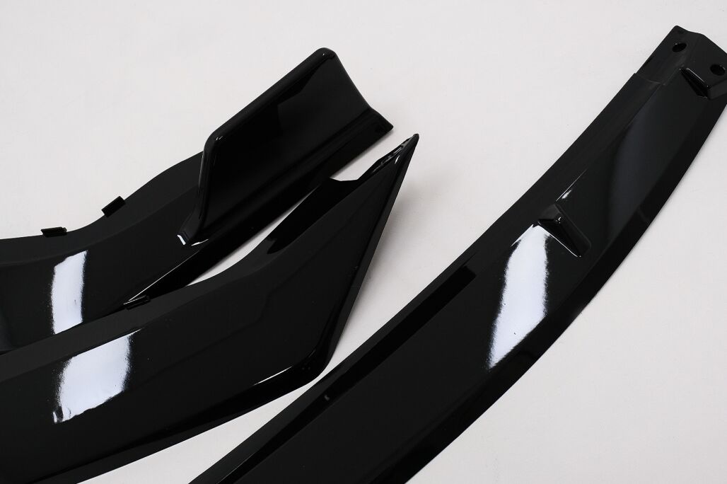 Front Bumper Spoiler Lip suitable for Toyota Corolla XII (2019-Up) Piano Black - Image 10
