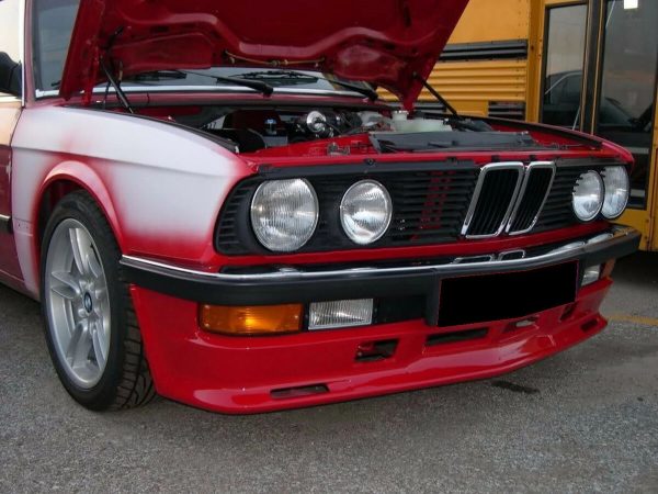Pfeba look Front bumper spoiler addon / Splitter Skirt For BMW E28 - Image 2