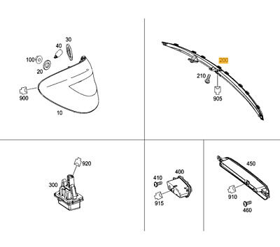NEW GENUINE MERCEDES MB CLS W218 ESTATE AMG REAR 3RD THIRD BRAKE STOP LIGHT LAMP - Image 3