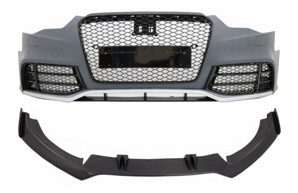 Front Bumper suitable for AUDI A5 8T Facelift (2012-2016) with Bumper Add-On Spoiler Lip RS5 Design