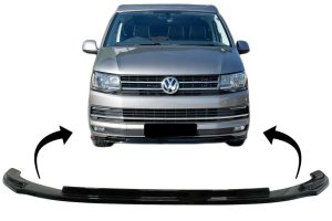 Front Bumper Add-on Spoiler Lip suitable for VW Transporter T6 (2015-up) Glossy Black