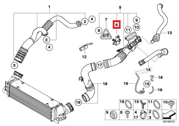 NEW GENUINE BMW 135i 335i 535i 750i MAP INTAKE AIR PRESSURE SENSOR 13627585493 - Image 2