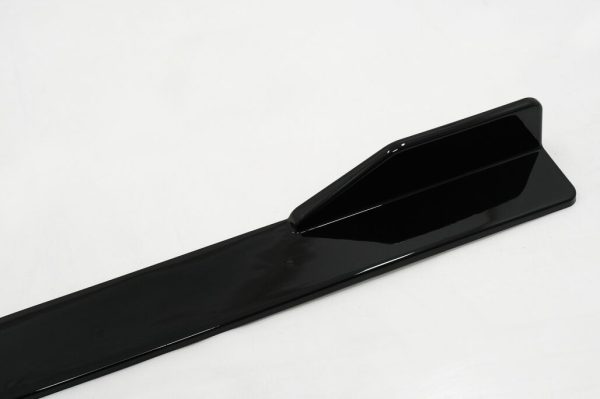 Side Skirts Extensions suitable for Toyota Corolla XII (2019-Up) Piano Black - Image 9