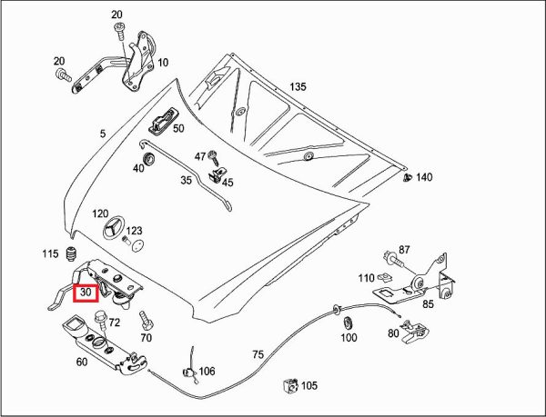 NEW GENUINE MERCEDES BENZ SPRINTER 906 BONNET LATCH A6397500000 - Image 2
