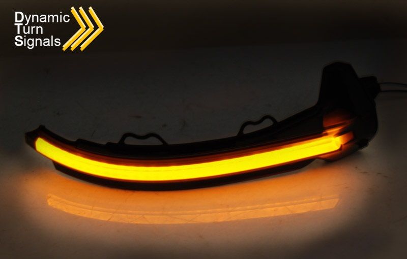 FRONT TURN MARKERS IN THE MIRROR SMOKE LED SEQ fits Audi A5 2016 - - Image 2