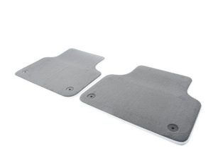NEW GENUINE AUDI Q7 SQ7 2016- REAR PREMIUM BLACK TEXTILE FLOOR MATS 4M0061276MNO