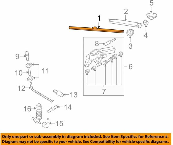 FOR NEW GENUINE VW GOLF MK5 POLO PASSAT 02-15 REAR WINDOW WIPER BLADE - Image 2