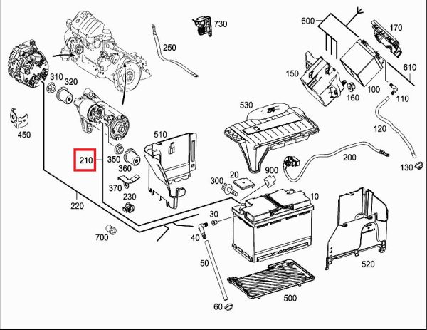 NEW GENUINE MERCEDES BENZ CLA CLASS C117 POSITIVE BATTERY CABLE A2465407832 - Image 2