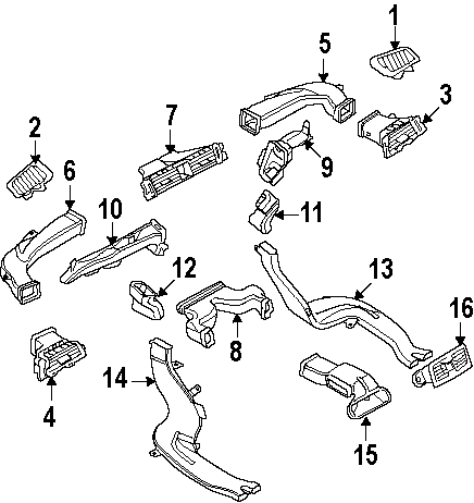BMW NEW GENUINE 3 E90 E91 05-12 FRESH REAR BEIGE AIR VENT GRILL CENTER 64227210648 - Image 3