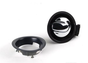 MINI NEW GENUINE R55 CLUBMAN R56 RETROFIT CHROME FUEL GAS CAP LID SET 51170419864