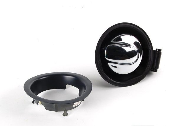 MINI NEW GENUINE R55 CLUBMAN R56 RETROFIT CHROME FUEL GAS CAP LID SET 51170419864