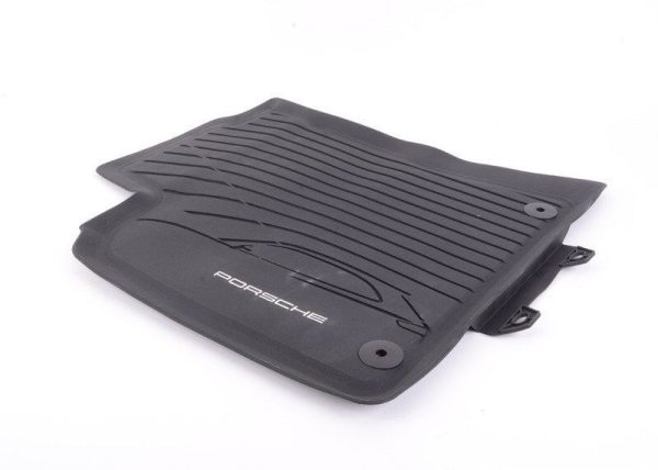 NEW GENUINE PORSCHE MACAN 14-18 FRONT AND REAR BLACK RUBBER FLOOR MATS LHD 95B044800431E0 - Image 4