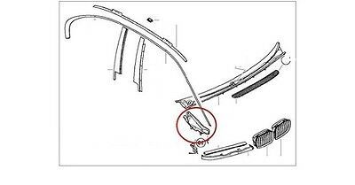 BMW NEW GENUINE E46 3 SERIES OUTER WINDSHIELD COWL COVER RIGHT O/S 51718208480 - Image 2