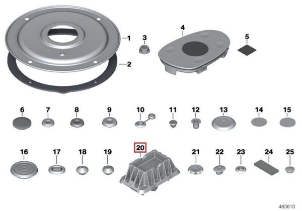 BMW NEW GENUINE X3 X4 X5 X6 SERIES SUPPORT LIFTING PLATFORM JACK PAD 51717189259 - Image 2