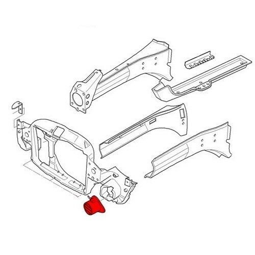 MINI NEW COOPER R50 R52 R53 (04/07-08) FRONT FOG LIGHT COVER LEFT N/S 51711481436 - Image 2