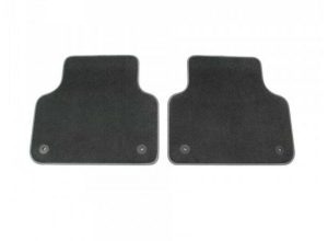 NEW GENUINE AUDI Q8 RSQ8 2019- REAR PREMIUM BLACK TEXTILE FLOOR MATS 4M8061276BMNO