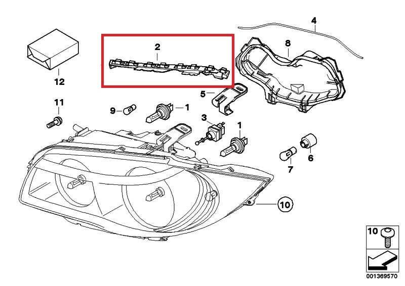 BMW NEW GENUINE E81 E82 E87 LCI E88 GASKET SUPPORTING HEADLIGHT LEDGE RIGHT O/S 63117187862 - Image 2