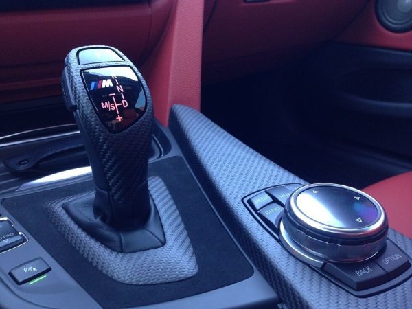 BMW NEW GENUINE 3 4 F30 F33 M PERFORMANCE GEARSHIFT ALCANTARA CARBON COVER LHD 51162343741 - Image 2