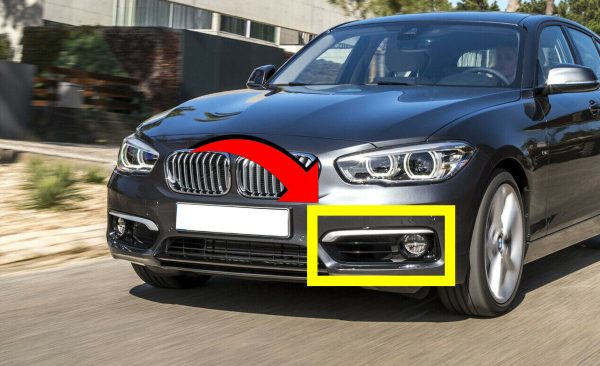 GENUINE BMW 1 SER F20 F21 LCI URBAN LINE FRONT M SPORT BUMPER FOG GRILL LEFT N/S 51117443805 - Image 2