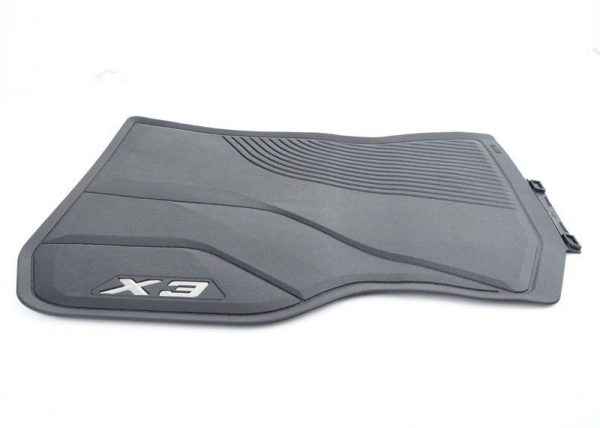 NEW GENUINE BMW X3 FRONT FLOORMATS ALL WEATHER BLACK RUBBER LHD 51472450511 - Image 3