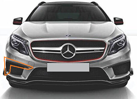 NEW GENUINE MERCEDES BENZ GLA X156 AMG FRONT BUMPER RIGHT SIDE SPOILER FLICK A1568854025 - Image 2